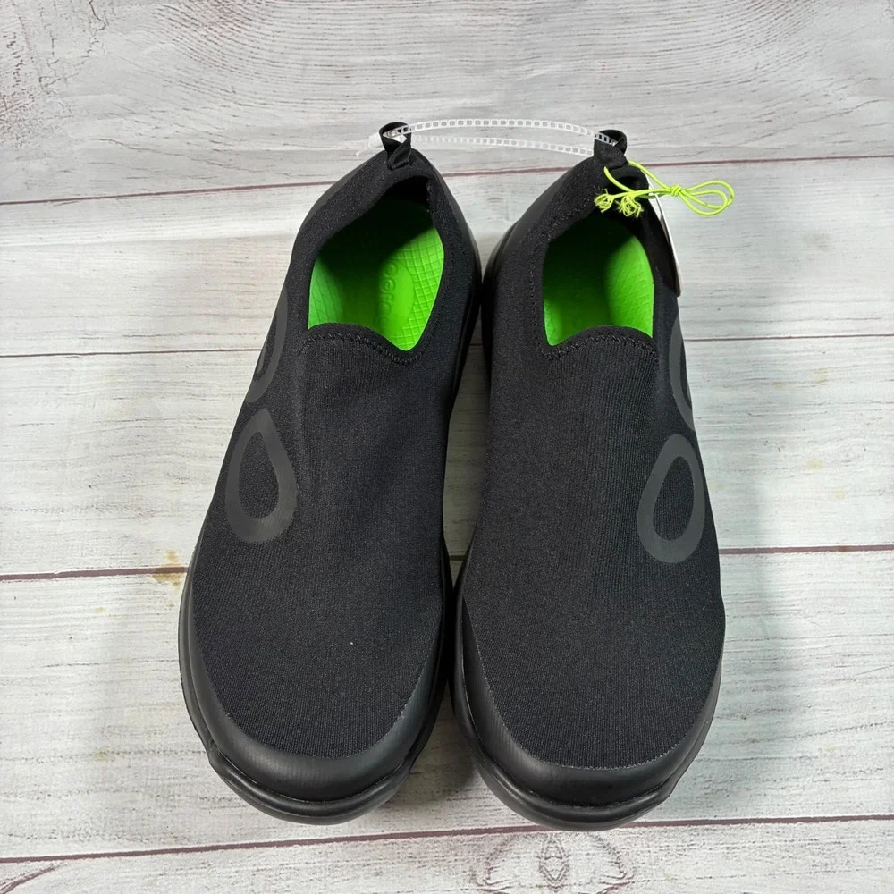 OOFOS OOmg Sport Recovery Shoes Mens 12 Black Slip On Sneakers OOfoam 5085 New